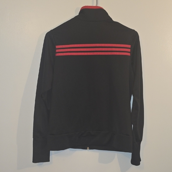 Adidas Black and Red Track Suit Jacket - Picture 3 of 6